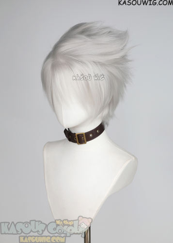 Naruto Kakashi Hatake short silver gray spiky wig