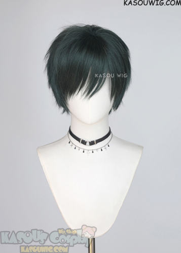 JJK Maki Zenin blakish green short layered wig