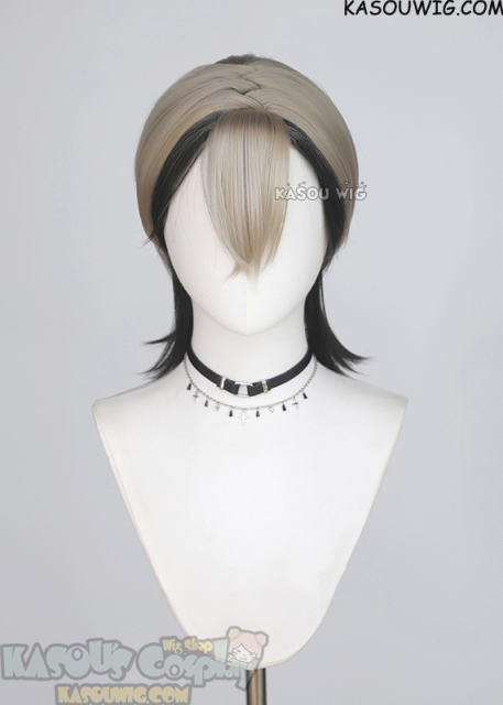 [2 colors] Gachiakuta Zanka Nijiku short blonde black wig