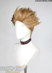 Gachiakuta Enjin ash blonde slicked back short undercut wig