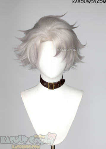Gachiakuta Rudo Surebrec short pear white wig with gray-dyed ends