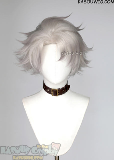 Gachiakuta Rudo Surebrec short pear white wig with gray-dyed ends