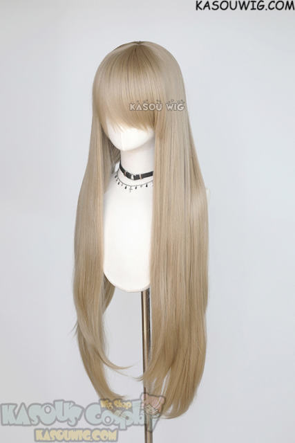 L-4 SP11 100cm/39.5" long straight versatile Beige Blonde wig