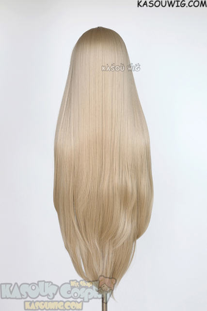 L-4 SP11 100cm/39.5" long straight versatile Beige Blonde wig