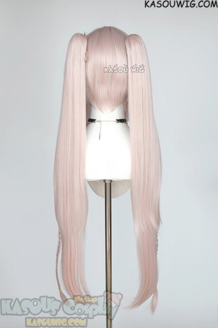 Honkai: Star Rail Sparxie 100cm long clip-on ponytails pinkish white wig ombre