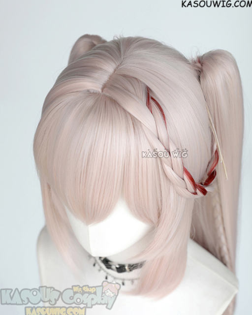 Honkai: Star Rail Sparxie 100cm long clip-on ponytails pinkish white wig ombre