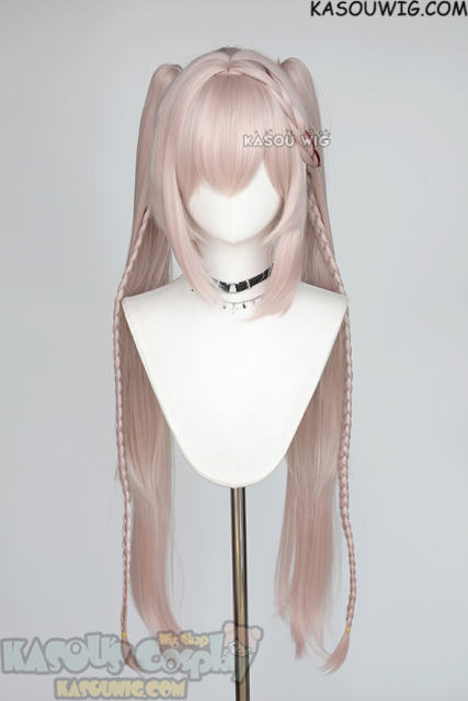 Honkai: Star Rail Sparxie 100cm long clip-on ponytails pinkish white wig ombre
