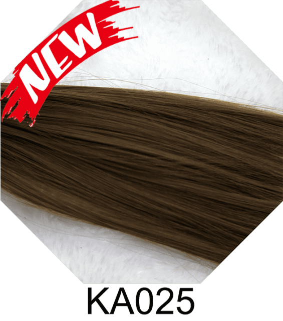 S-6 KA025 Raw Umber Brown short bob wig with long bangs