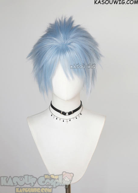 NANA Shinichi Okazaki / S-5 short layered icy blue spiky wig