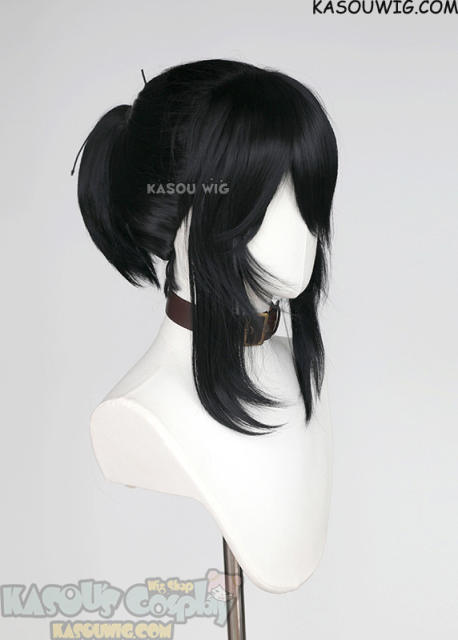 【14 COLORS】S-3 HVY Crimped Top Ponytail Base Wig