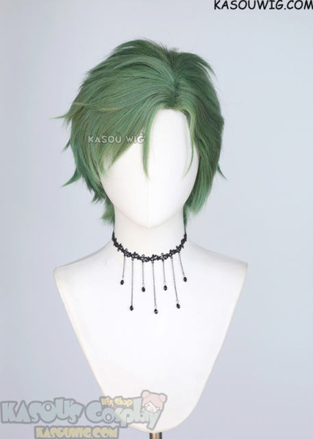 NU: Carnival Olivine green side parted short cosplay wig