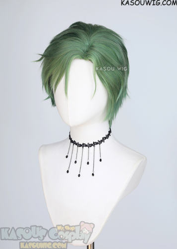 NU: Carnival Olivine green side parted short cosplay wig