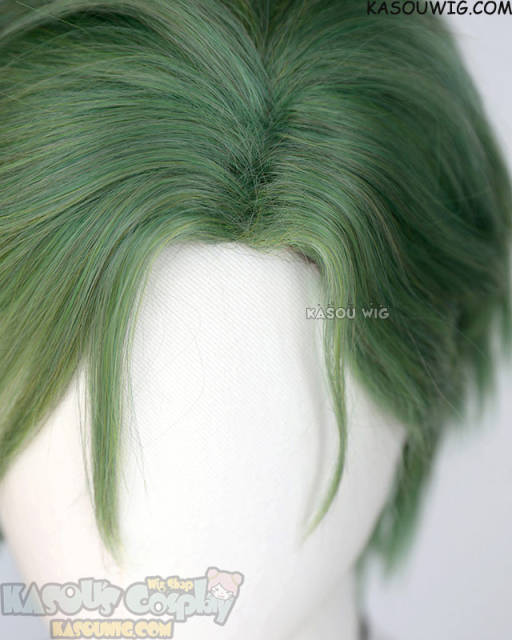 NU: Carnival Olivine green side parted short cosplay wig