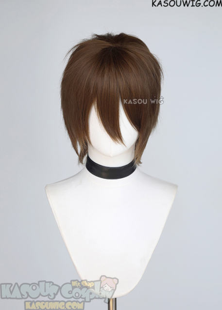 NU: Carnival Eiden raw umber brown short layered cosplay wig