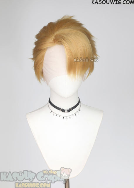 Lace Front>> Yomi no Tsugai Yuru blonde short spiky cosplay wig