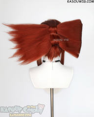 Gachiakuta Riyo Reaper short base cosplay wig with a glue styled hair bow
