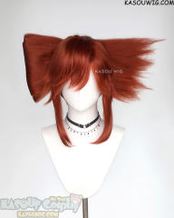 Gachiakuta Riyo Reaper short base cosplay wig with a glue styled hair bow