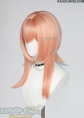 Genshin Impact Linnea orange shoulder length bob cosplay wig