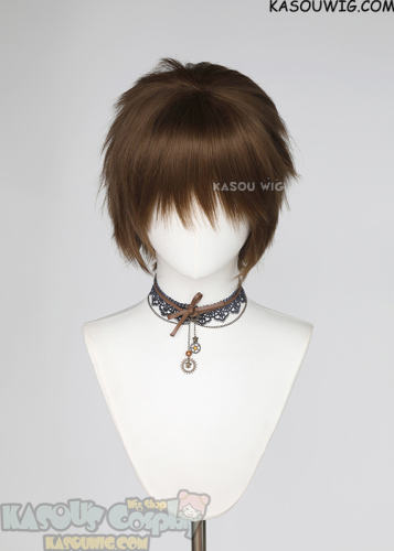 S-1 / KA025 >>31cm / 12.2" short Raw Umber Brown layered wig