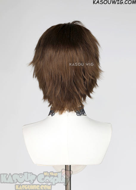 S-1 / KA025 >>31cm / 12.2" short Raw Umber Brown layered wig