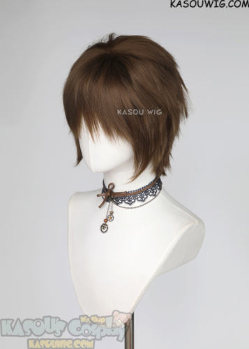 S-1 / KA025 >>31cm / 12.2" short Raw Umber Brown layered wig
