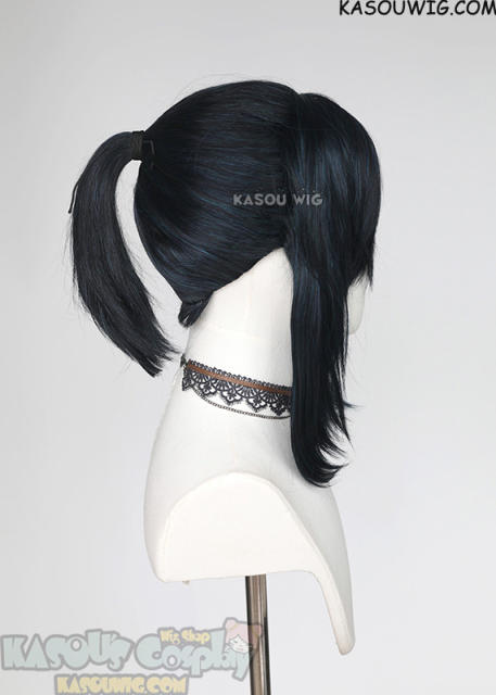 【14 COLORS】S-3 HVY Crimped Top Ponytail Base Wig