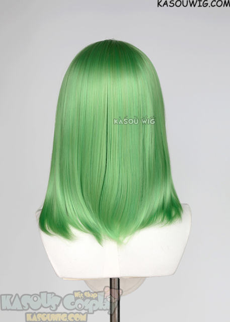 M-1/  KA060 light green bob cosplay wig. shouder length lolita wig