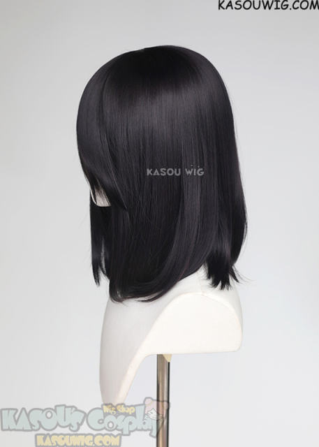 M-1/ SP31 Deep Purple shoulder-length bob wig
