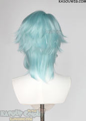 Genshin Impact Dottore short mint cosplay wig