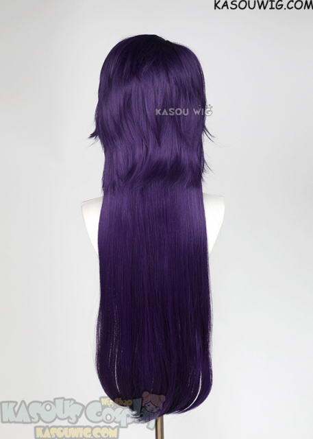 TFC Jester 90cm long side-parted purple straight cosplay wig
