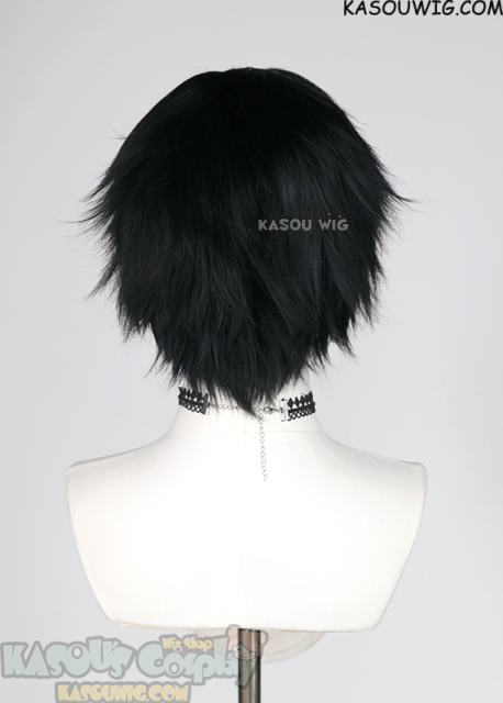 Honkai: Star Rail Dan Heng short black layered cosplay wig