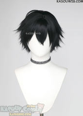 Honkai: Star Rail Dan Heng short black layered cosplay wig
