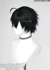 Honkai: Star Rail Dan Heng short black layered cosplay wig