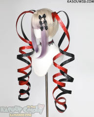 Needy Girl Overdose KAngel blonde purple ombre wig  with clip-on PU pigtails