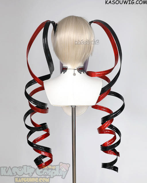 Needy Girl Overdose KAngel blonde purple ombre wig  with clip-on PU pigtails