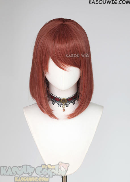 Smoking Behind the Supermarket with You Yamada pinkish brown shoulder-length bob cosplay wig