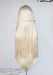 L-4 KA006A 100cm/39.5" long straight Platinum Blonde versatile wig
