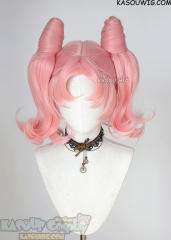 [ Re-Designed ] Sailor Moon Chibiusa / Sailor Chibi moon pastel pink cosplay wig curly tails with pre-styled buns