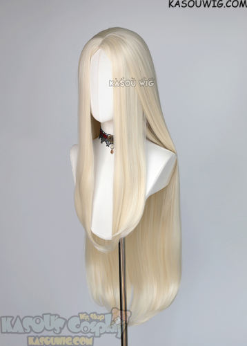 Gachiakuta August 100cm long pale blonde straight wig
