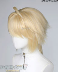 Genshin Impact Traveler Aether 90cm long blonde ponytail wig