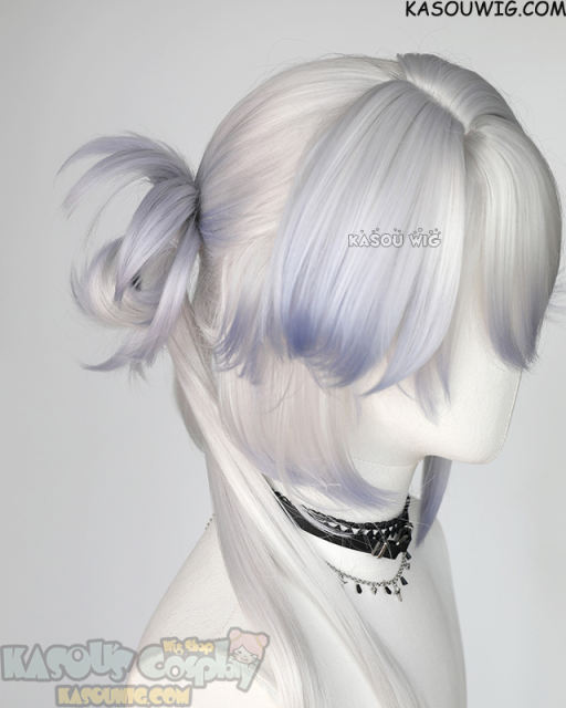 Honkai: Star Rail Yao Guang 110cm long silver blue ombre wig