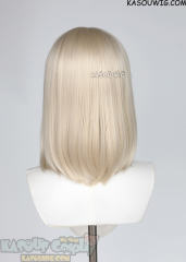 M-LITE-1 KA006 Light Blonde shoulder length bob wig with short bangs