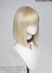 M-LITE-1 SP17 Light Cream Blonde shoulder length bob wig with short bangs