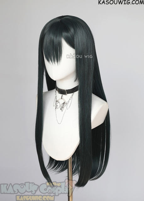 Alien Stage Zombie Stage Sua long straight greenish black wig