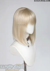 M-LITE-1 KA006 Light Blonde shoulder length bob wig with short bangs