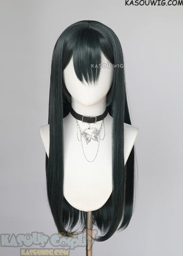 Alien Stage Zombie Stage Sua long straight greenish black wig