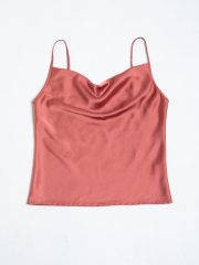 OMONSIM Wholesale Tank Top for Women Satin Sleeveless Sexy Tank Tops Women Summer Top Clothing