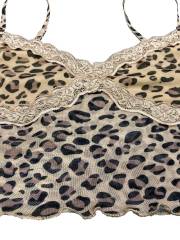 OMONSIM Wholesale V-neck Mesh Lace Sexy Off Shoulder Leopard Elegant Summer Women Wrap Tube Tops Party Club Vest