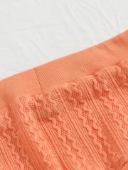 OMONSIM Wholesale Summer Women Orange Shorts Set Sports Casual Sleeveless Top High Waist Wide Leg Shorts 2-piece Set Tracksuit