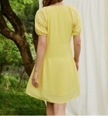 OMONSIM Wholesale niche high-end dress summer new waist slim fashionable temperament short skirt